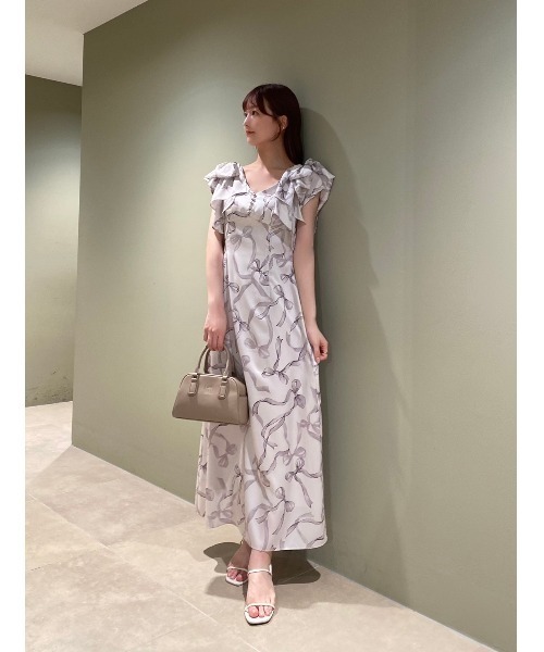 SNIDELリボンスリーブデザインワンピ SNIDEL ワンピース リボンスリーブデザインワンピース