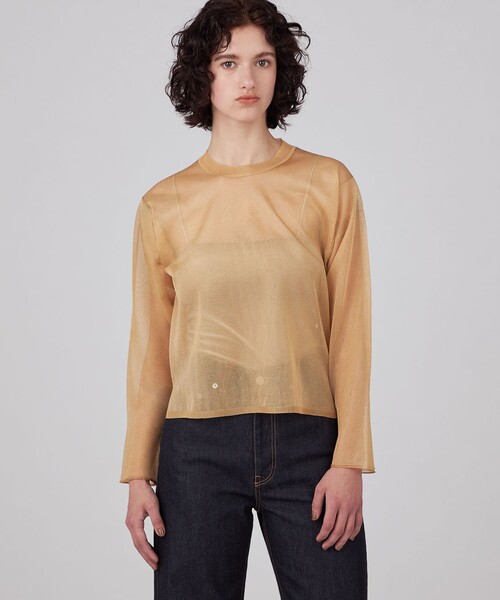 MACPHEE イエロー セーター S MACPHEE（マカフィー）の「ラムカシミヤ