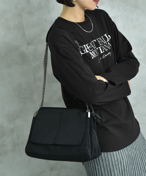 INTERPLANET ショルダーバッグ バッグ ナイロンチェーンBAG
