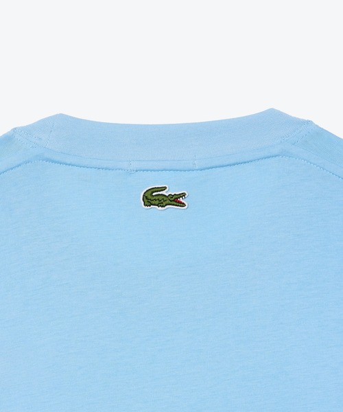 LACOSTE tシャツ ヘビーウェイト アーチネームカレッジロゴ