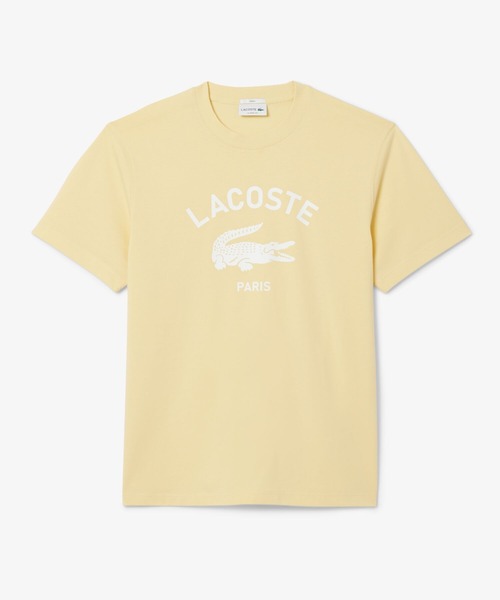tシャツ ヘビーウェイト アーチネームカレッジロゴプリント 半袖Tシャツ メンズ レディース | LACOSTE | 18