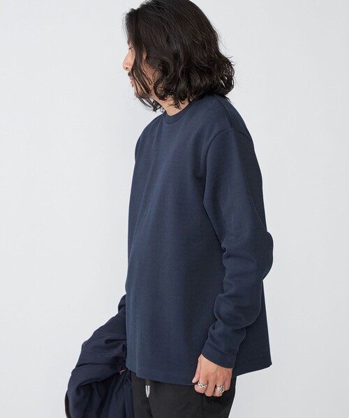 SHIPS tシャツ SHIPS: 鹿の子 ダブルフェイス クルーネック