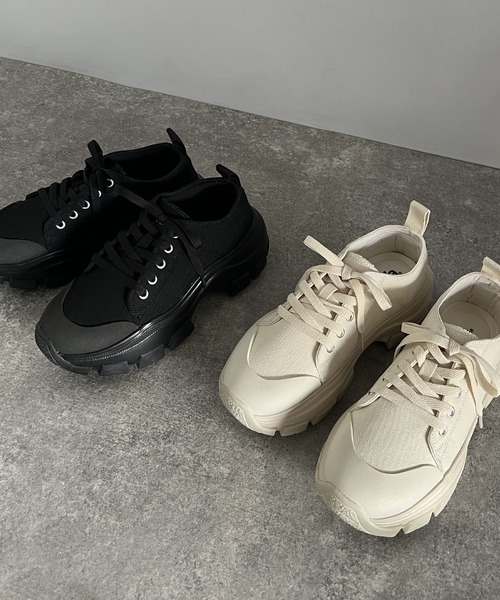 Java スニーカー 「JaVaコラボ」履くだけスタイルアップ！厚底