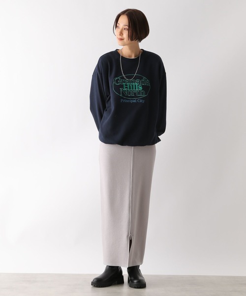 LEPSIM（レプシィム） スカート 12ゲージフロントジップニットスカート