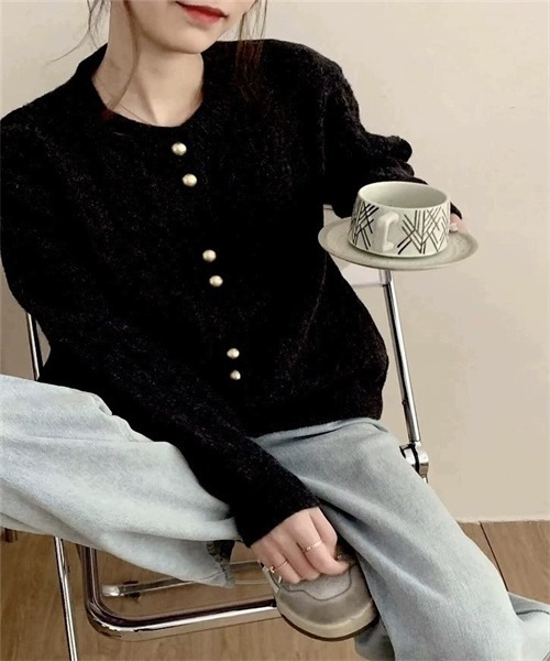 Dream garden（ドリームガーデン） カーディガン ケーブル クルー