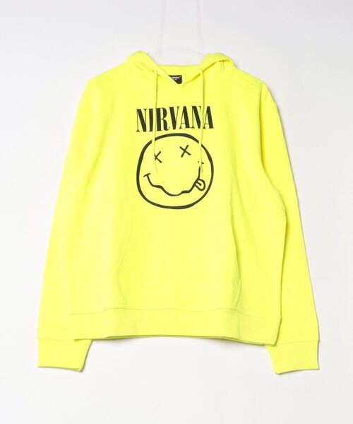 MUSIC TEE パーカー P/O HOODIE NIRVANA “INVERSE SMILEY”/プル