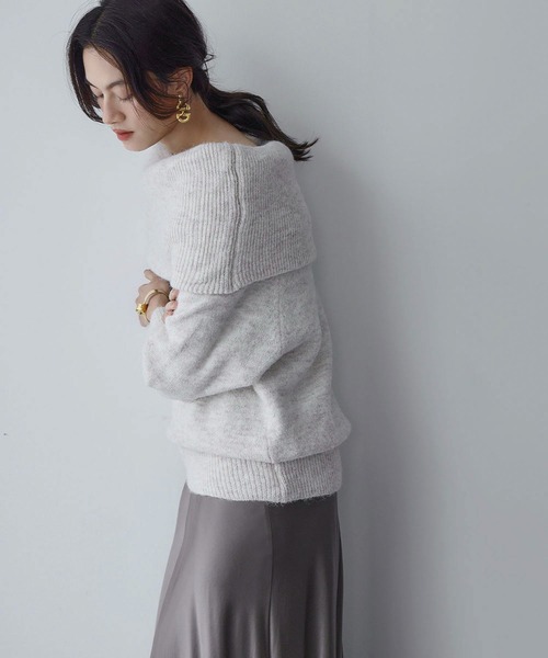 ELFRANK ニット セーター 「新色追加」2WAY オフショルダー ニット