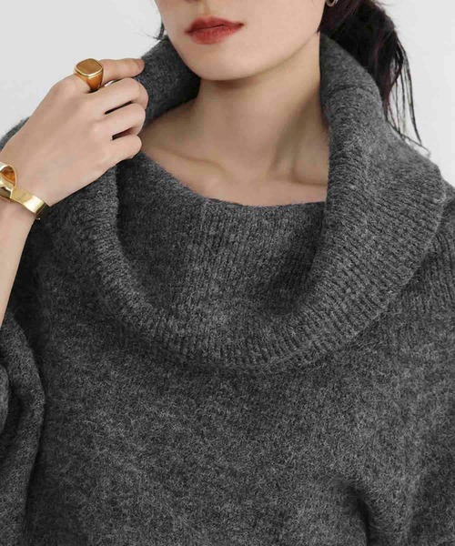 ELFRANK ニット セーター 「新色追加」2WAY オフショルダー ニット