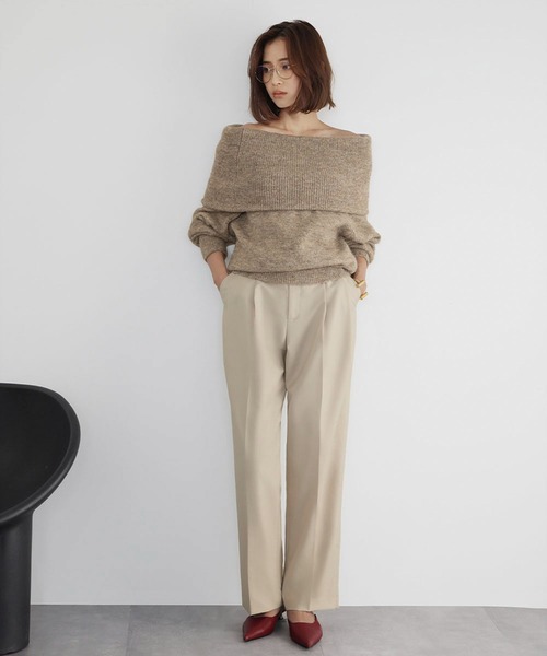 ELFRANK ニット セーター 「新色追加」2WAY オフショルダー ニット