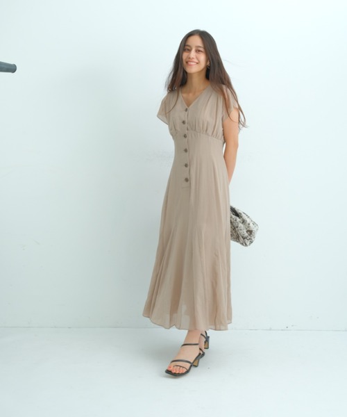 Mystrada（マイストラーダ） 半袖ワンピース 34 グリーン レディース