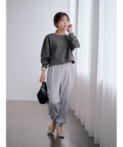 パンツ センターコバとろみジョグパンツ 「低身長・小柄女性