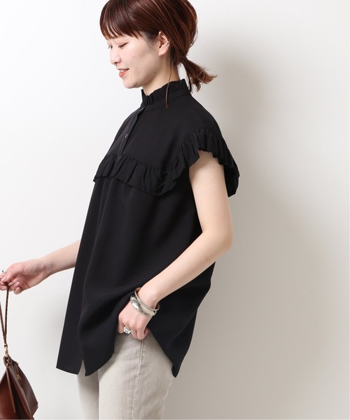 「Spick & Span」 半袖ブラウス FREE ネイビー レディース Spick＆Span 「Spick & Span」 半袖ブラウス - ネイビー