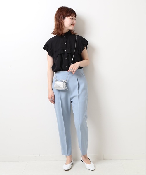 Spick＆Span 「Spick & Span」 半袖ブラウス - ネイビー