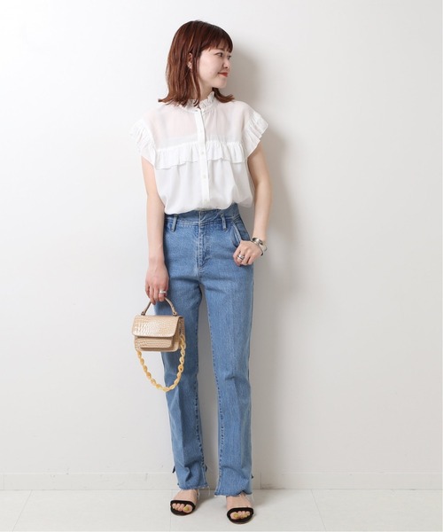 「Spick & Span」 半袖ブラウス FREE ブルー レディース Spick＆Span 「Spick & Span」 ノースリーブブラウス FREE