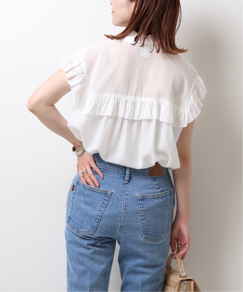 「Spick & Span」 半袖ブラウス FREE ブルー レディース Spick＆Span 「Spick & Span」 半袖ブラウス FREE ライトブルー