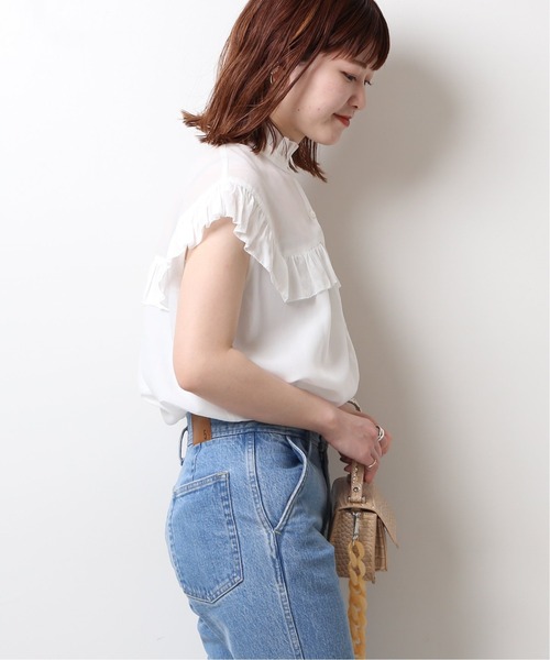 Spick &amp; Span - 新品 Spick and Span 半袖 ブラウス ソフトローンギャザー半袖シャツ（シャツ／ブラウス）｜Spick