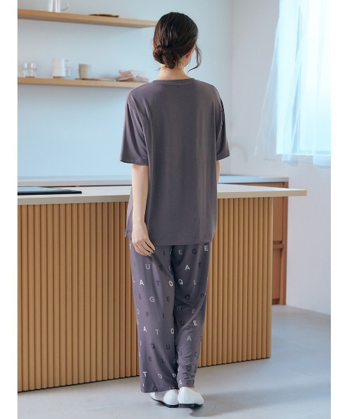 gelato pique パジャマ ルームウェア 「接触冷感」レーヨンロゴ