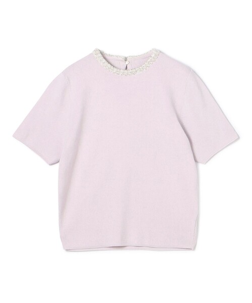 ボールジィ　パール　トップス Ballsey（ボールジィ） ニット セーター パールコンビ ショート
