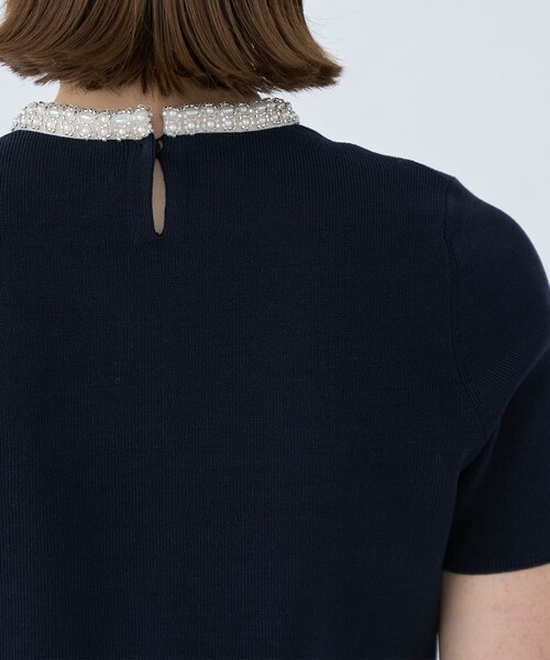Ballsey（ボールジィ） ニット セーター パールコンビ ショート