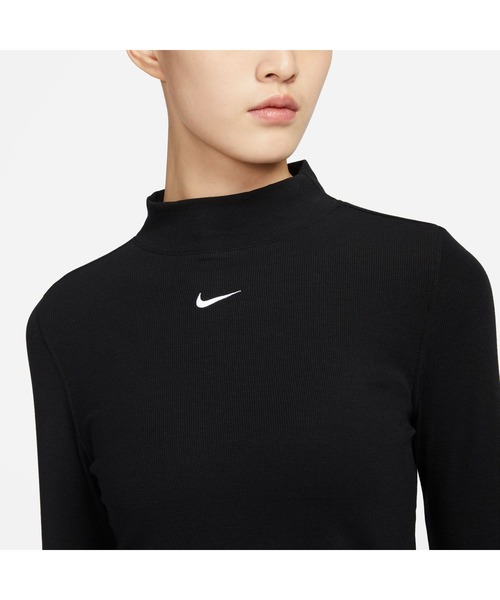 ナイキ NIKE ナイキ  NSW エッセンシャル リブ L/S モック トップ レディース NIKE ナイキ NSW エッセンシャル リブ L/S モック トップ
