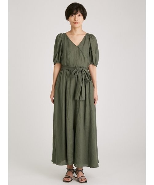 [FRAY I.D] короткий рукав One-piece 1 зеленый женский 