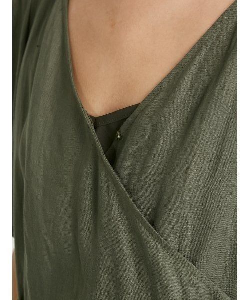 [FRAY I.D] короткий рукав One-piece 1 зеленый женский 