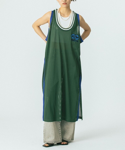 ワンピース (OKIRAKU×ROSE BUD)MESH TANK DRESS