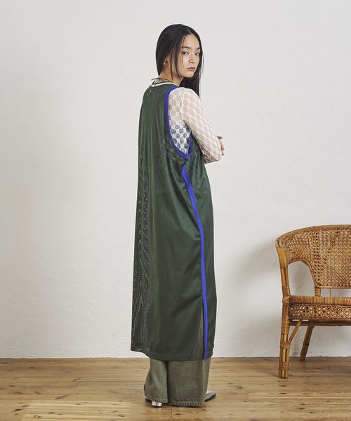 OKIRAKU（オキラク） ワンピース (OKIRAKU×ROSE BUD)MESH TANK DRESS