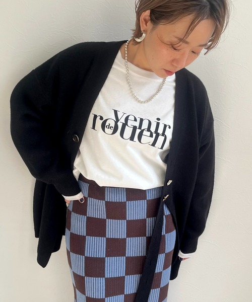 「LHELBIE」 ニットカーディガン M ブラック レディース_画像2