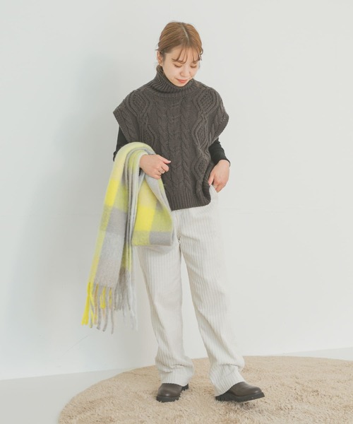 「ITEMS URBANRESEARCH」 コーデュロイパンツ FREE ブルー レディース_画像6