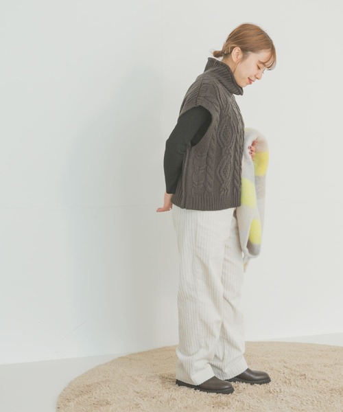 「ITEMS URBANRESEARCH」 コーデュロイパンツ FREE ブルー レディース_画像8