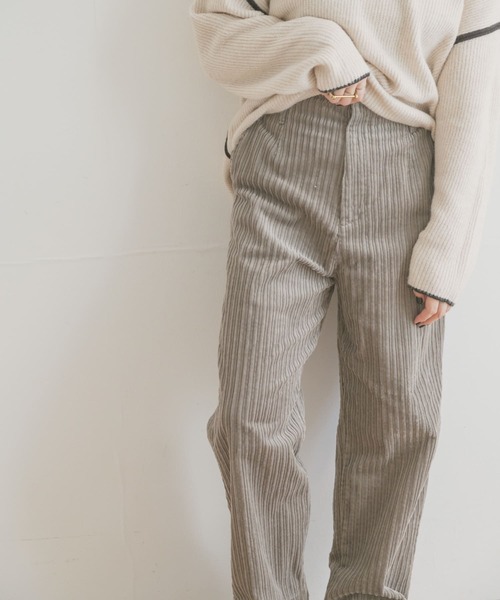 「ITEMS URBANRESEARCH」 コーデュロイパンツ FREE ブルー レディース_画像9