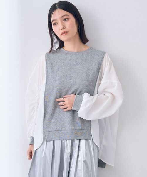 Editt by YECCA VECCA トップス Editt by YECCA VECCA tシャツ ギャザーデザインプルオーバー