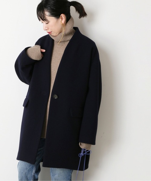 「journal standard L'essage」 ノーカラーコート「texmoda tessutiコラボ」 FREE ブラック レディース_画像3