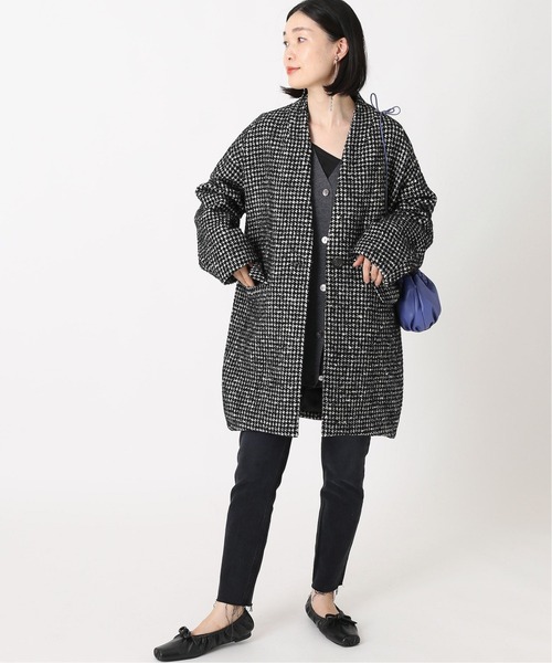 「journal standard L'essage」 ノーカラーコート「texmoda tessutiコラボ」 FREE ブラック レディース_画像4