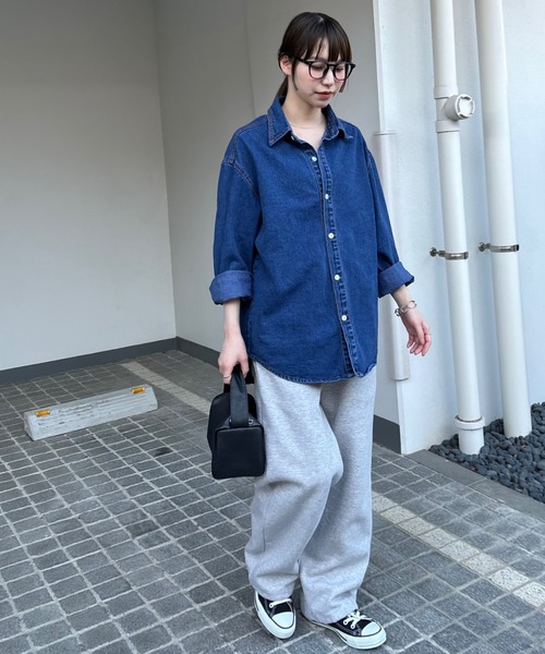 ブラウス シャツ オーバーサイズ デニムシャツ レディース : ZOZOTOWN