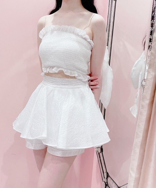 Pain パンツ ジャガードフレアショートパンツ レディース : ZOZOTOWN