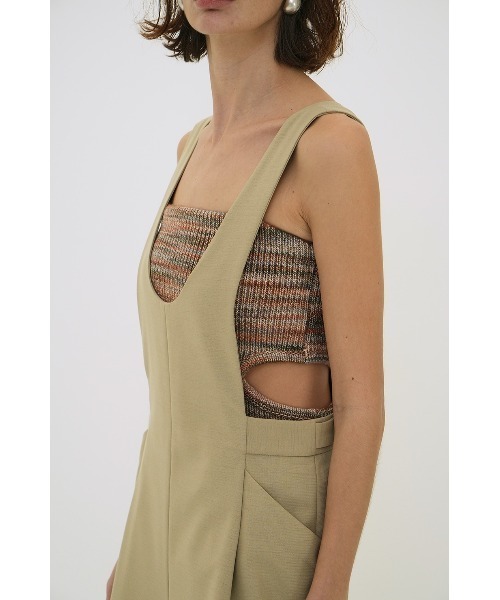 CLANE(クラネ) キャミソール MIX BORDER SIDE HOLE KNIT TOPS CLANE(クラネ) キャミソール MIX BORDER SIDE HOLE KNIT TOPS