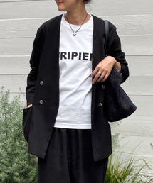 ビアズリー ブルゾン　　サイズ 1（M〜L） BEARDSLEY ブルゾン アウター リネンジャケット レディース