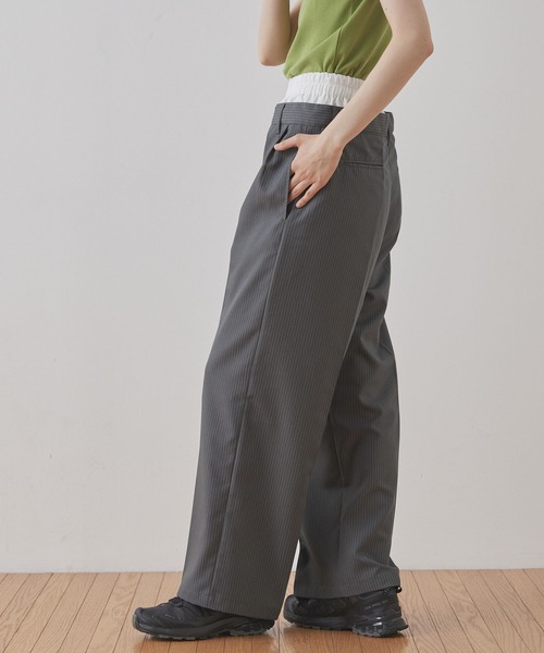 Unblend スラックス パンツ 「Unblend」セットアップ対応 / ピン