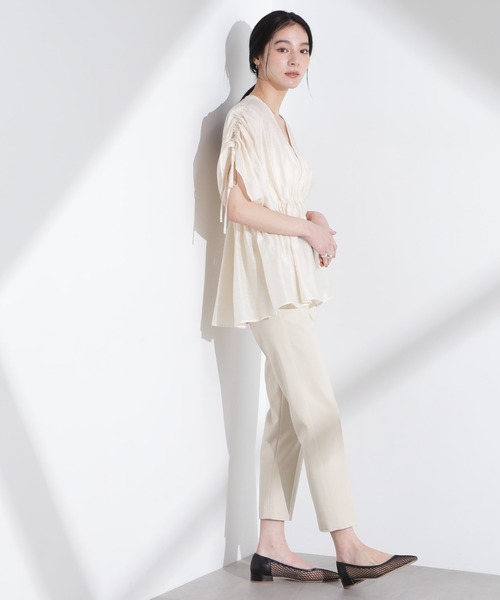 スラックス レディース UNIWEAR ユニウェア BSL-143 日本製生地使用 セール】イージー側章スラックス（スラックス）｜NANO universe