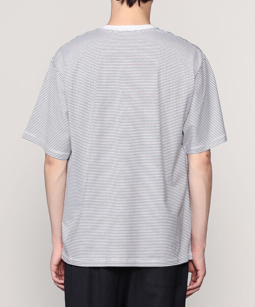 ハンドバーク 60/2 S/S BIG T-SHIRT STRIPE handvaerk レディース メンズ 国内正規品 Handvaerk [ハンドバーク] 60/2 S/S TAPERED BIG T-SHIRT