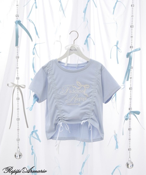 tシャツ 「girly line」バレエコアシャーリングTシャツ「接触冷感」 キッズ 子供服 女の子 | repipi armario | 03