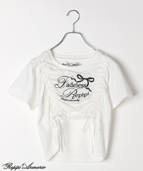 tシャツ 「girly line」バレエコアシャーリングTシャツ「接触冷感」 キッズ 子供服 女の子 | repipi armario | 06