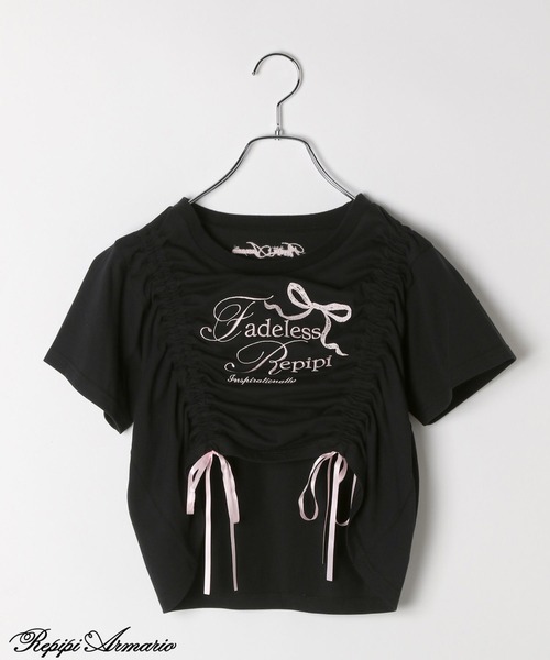 tシャツ 「girly line」バレエコアシャーリングTシャツ「接触冷感」 キッズ 子供服 女の子 | repipi armario | 07