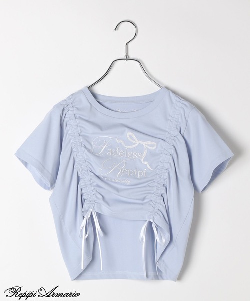 tシャツ 「girly line」バレエコアシャーリングTシャツ「接触冷感」 キッズ 子供服 女の子 | repipi armario | 08