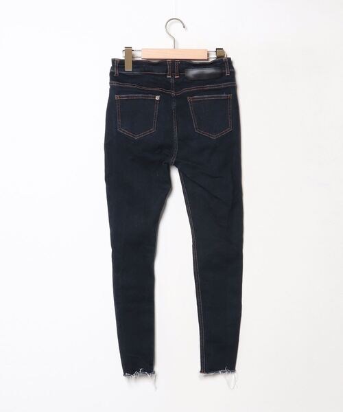 [JEANASIS] повреждение обработка Denim брюки M голубой женский 