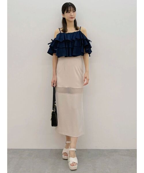 MERCURYDUO（マーキュリーデュオ） ブラウス シャツ オフショルフリル