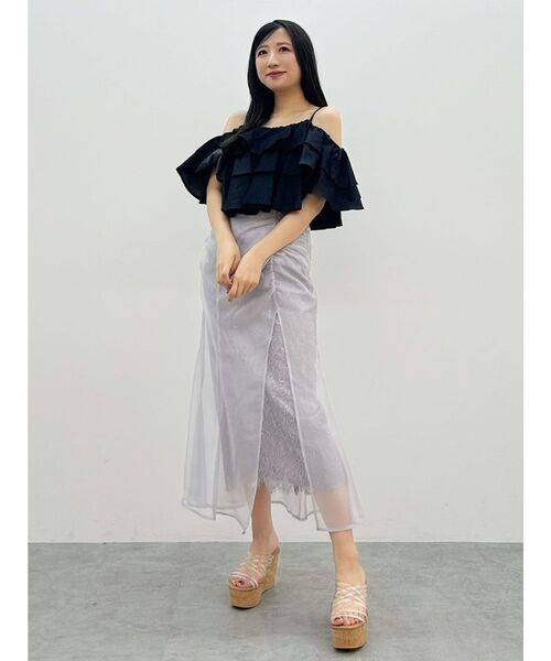 MERCURYDUO（マーキュリーデュオ） ブラウス シャツ オフショルフリル