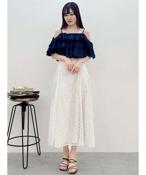 MERCURYDUO（マーキュリーデュオ） ブラウス シャツ オフショルフリル